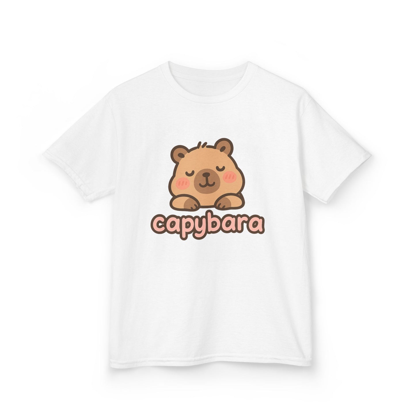 Capybara Kids Cotton Tee - Cute Animal Shirt, Birthday Gift, Summer Wear, Fun Fashion, Capybara Lover Gift