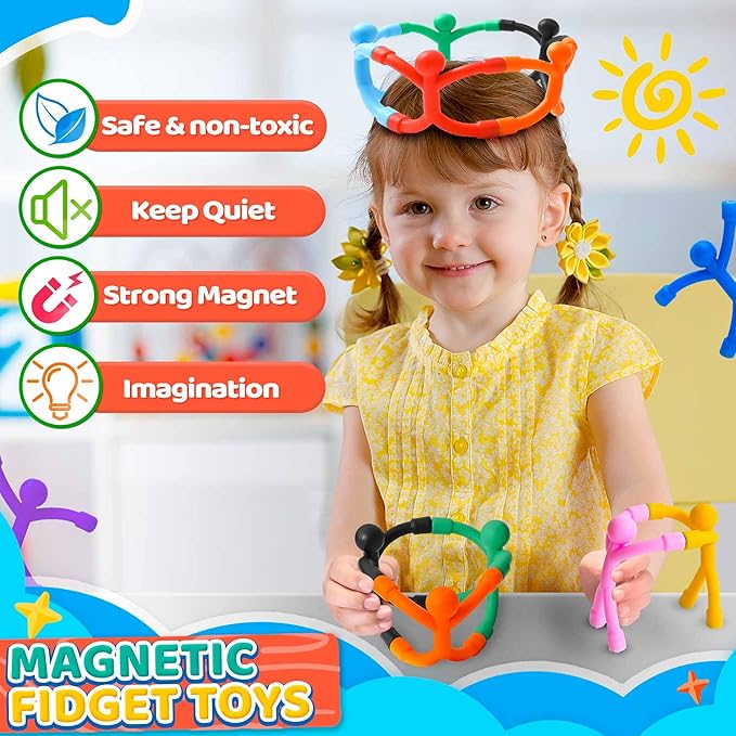 5-Pack Magnetic Travel Fidget Toys – Sensory Toys for Kids Ages 3–8, Airplane & Car Road Trip Essentials