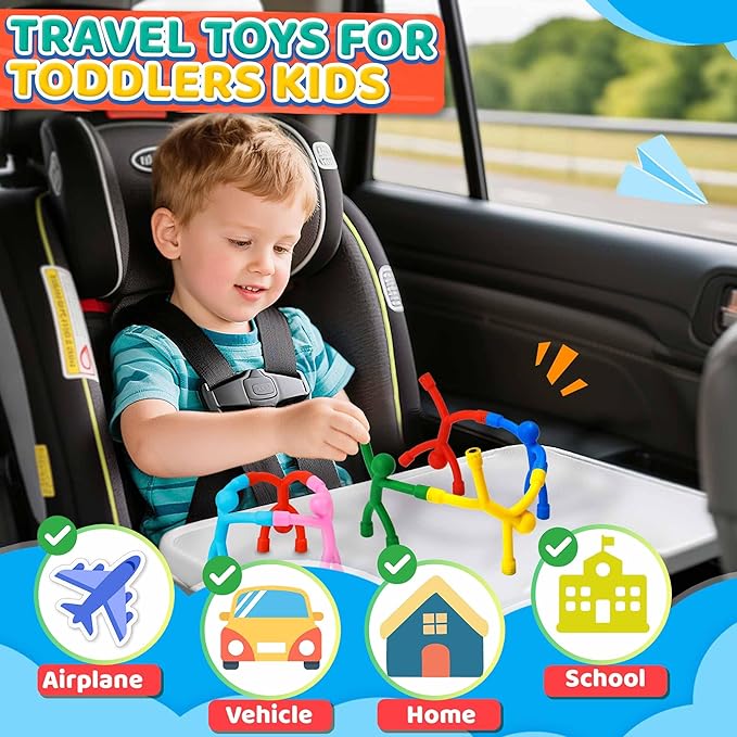 5-Pack Magnetic Travel Fidget Toys – Sensory Toys for Kids Ages 3–8, Airplane & Car Road Trip Essentials