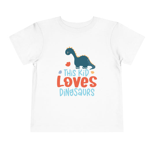 Toddler Dinosaur Love Tee - Fun Short Sleeve Shirt for Kids, Baby Gifts, Dino Lovers, Birthday Celebration, Playtime
