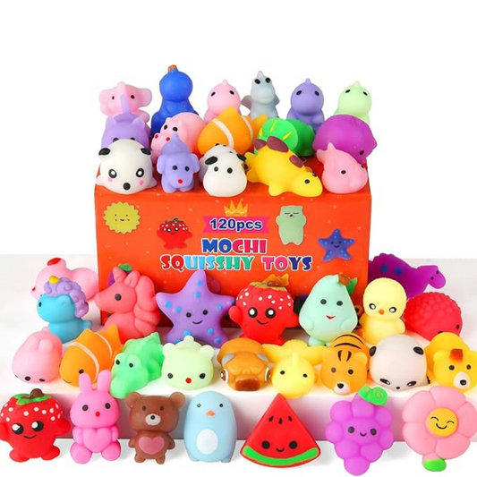 30-Pack Mochi Squishy Toys – Mini Kawaii Animal Stress Relief Toys for Kids, Party Favors, Goodie Bags & Classroom Prizes